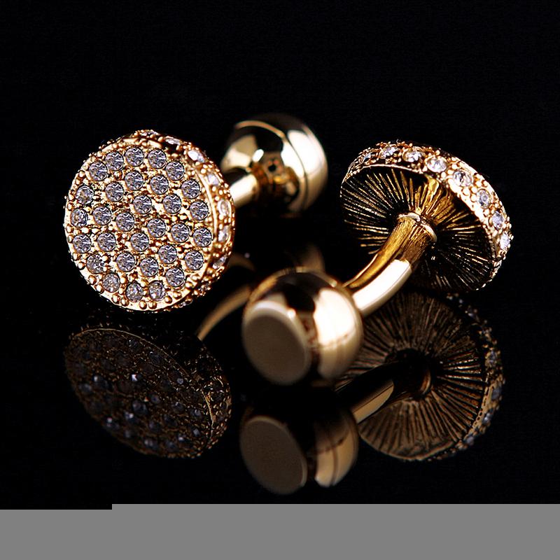 Jewelry shirt cufflinks mens Brand Light Yellow Gold Color -JW01323-Veeddydropshipping