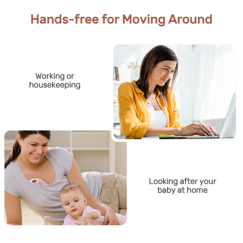 NCVI Wearable Breast Pump, Hands Free Breast Pump, 3 Modes &amp; 9 Levels-TB00651-Veeddydropshipping