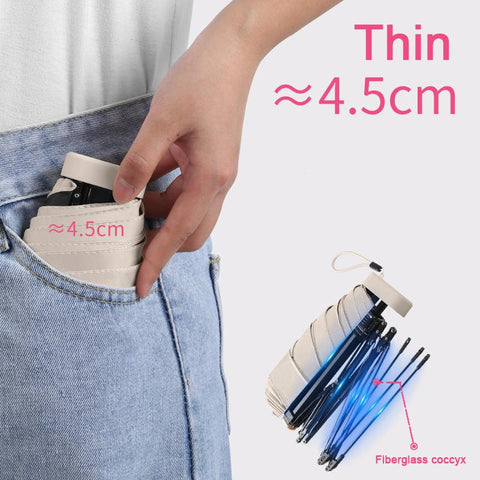 Portable Mini Sun Umbrella Pocket Rain Umbrellas-HA01158-Veeddydropshipping