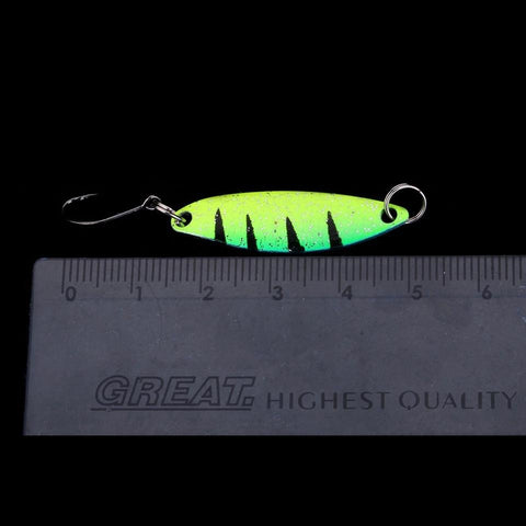5PCS/Lot 4cm 5.3g Fishing Bait Fishing Metal Spoon Lure Bait For Trout Bass Spoons-OS00482-Veeddydropshipping