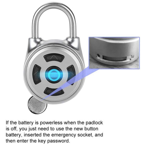 Electronic Lock Bluetooth Wireless Unlock Keyless Zinc-CO00597-Veeddydropshipping