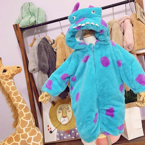 Disney James P Sullivan Monster Cartoon Pajamas Suit Children Thick-TB01067-Veeddydropshipping