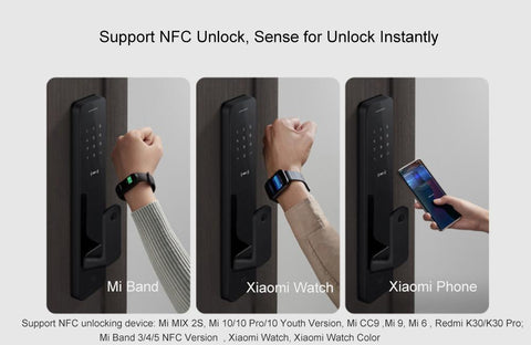 NFC Security Smart Door Lock Work-CO00584-Veeddydropshipping
