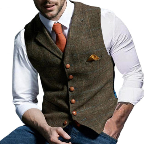 Waistcoat Punk Style Casual  Handsome Sleeveless-MF01316-Veeddydropshipping