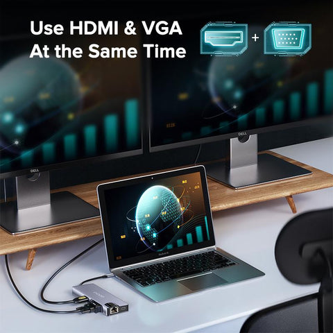 Hub  HDMI-Compatible  Card Adapter Station Splitter-CO00243-Veeddydropshipping