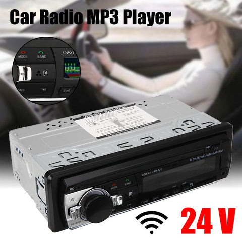 JSD-520 24V Digital Car MP3 Player 60Wx4 FM Radio Stereo Audio USB/SD-AM00662-Veeddydropshipping