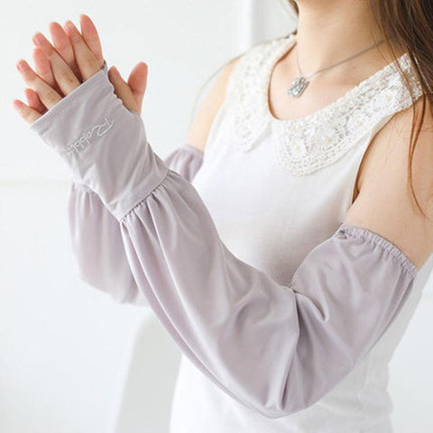 Sunscreen Long Length Ice Silk Sleeve-WF01218-Veeddydropshipping