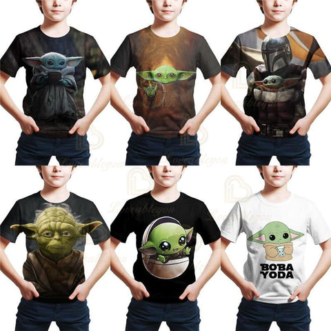 Baby Yoda Mandalore T Shirt Disney Men Women Children Wars T-shirt-TB01176-Veeddydropshipping