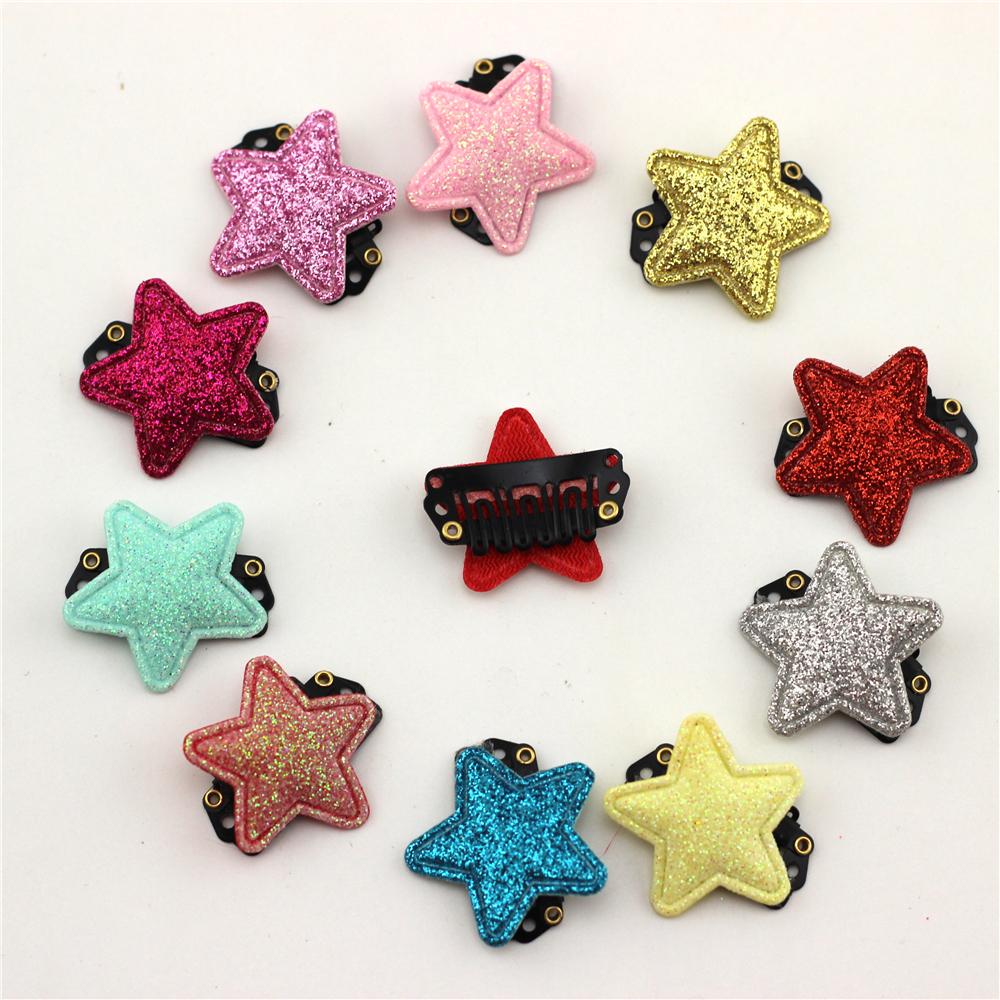 10pc Baby with Fine Wispy Hair Mini Latch Wisp Clip Newborn Shinning Star-TB00474-Veeddydropshipping