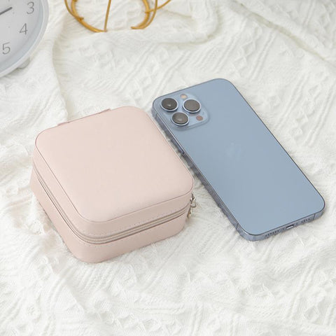 Leather Jewelry Box Single-layer Storage Box-JW01699-Veeddydropshipping