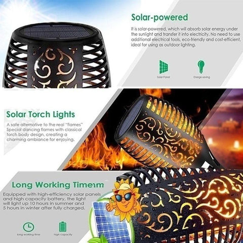 1/2/4/6/8/10/12Pcs Solar Flame Torch Light Flickering Light Waterproof Garden-TI00842-Veeddydropshipping