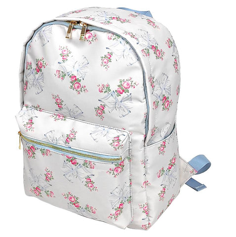 backpack Large Capacity Pink Printed Bow Female Travel Bag-BS00333-Veeddydropshipping