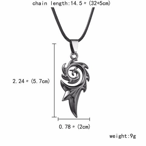Stainless Steel Leather Chain Pendant Necklace Charm Necklace Jewelry -JW00258-Veeddydropshipping