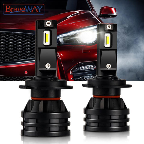 BraveWAY Car Lights H4 LED H7 16000LM H1 H3 H8 H11 LED Atuo Lamp for Car-AM00026-Veeddydropshipping