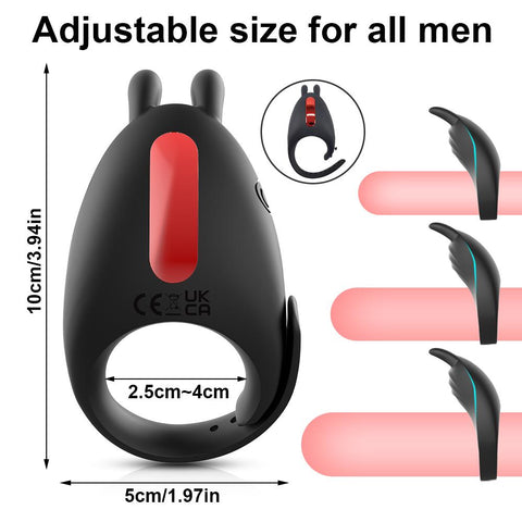 Adjustable Cock Ring for Men Remote Control Vibrating Penis Rings-BH01186-Veeddydropshipping