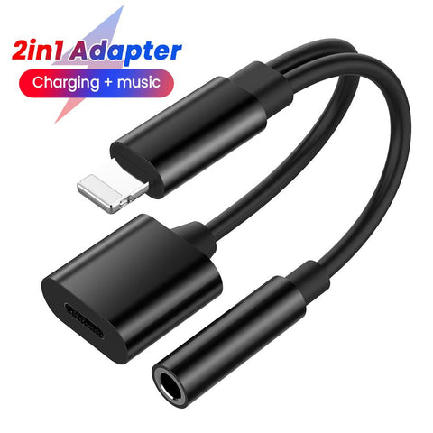 3.5mm AUX Cable Adapter For iPhone 14 13 12 Pro Charging Calling Adapte-PA00030-Veeddydropshipping