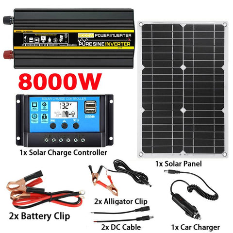 Wave Solar Panel System Power Inverter Kit-TI00745-Veeddydropshipping