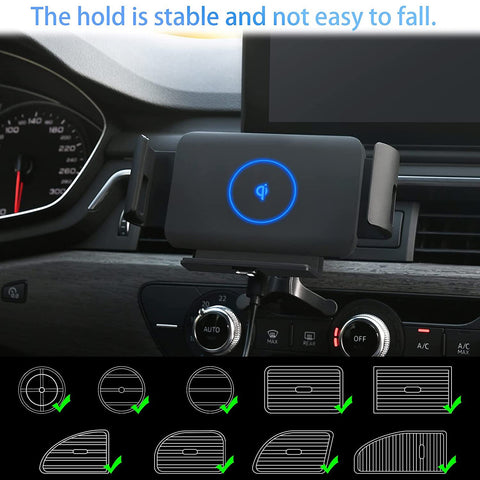 Car Wireless Charger 20W Auto Clamping Phone Mount-PA01200-Veeddydropshipping