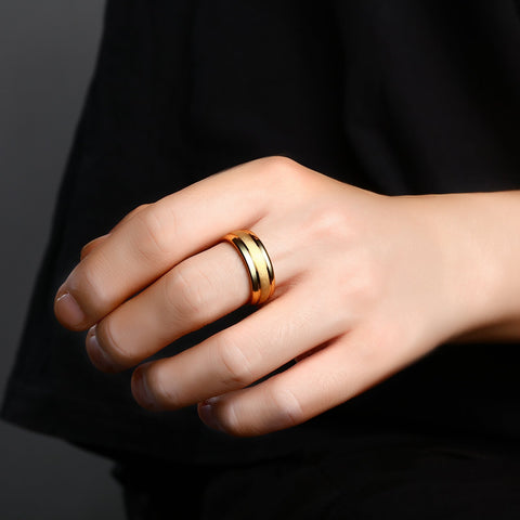 Charm Finger Rings Frosted Bands Wedding Jewelry -JW00392-Veeddydropshipping