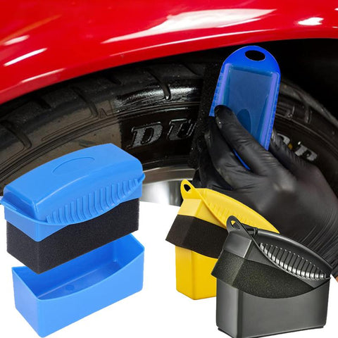 Car Wheel Polishing Waxing Sponge Brush With Cover ABS Washing-AM00481-Veeddydropshipping