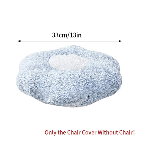 Plush Flower Chair Cover Cute Footrest Stool Covers-HA00520-Veeddydropshipping