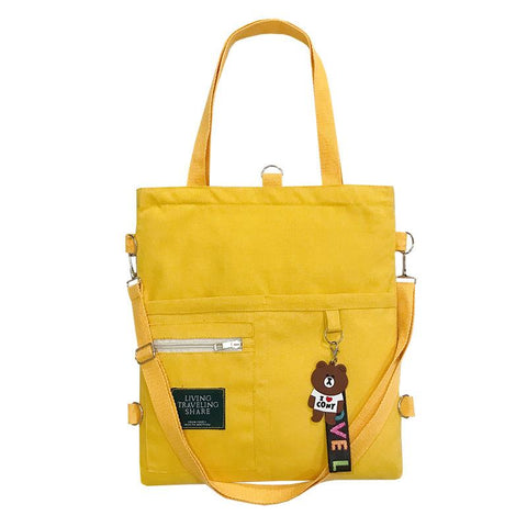 Capacity Simple Cute Student Shopper School Backpacks For Women-BS00071-Veeddydropshipping