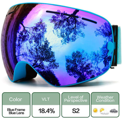 Ski Goggles,Winter Snow Sports Goggles with Anti-fog UV Protection for Men Women-OS00740-Veeddydropshipping