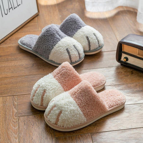 Fur Slippers Bedroom Home Couple Warm Plush-BS01170-Veeddydropshipping