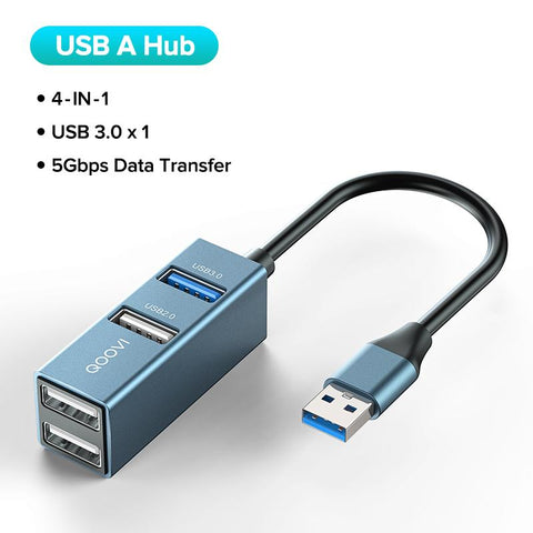 USB 3.0 HUB Splitter USB-C Adapter Dock -CO00139-Veeddydropshipping