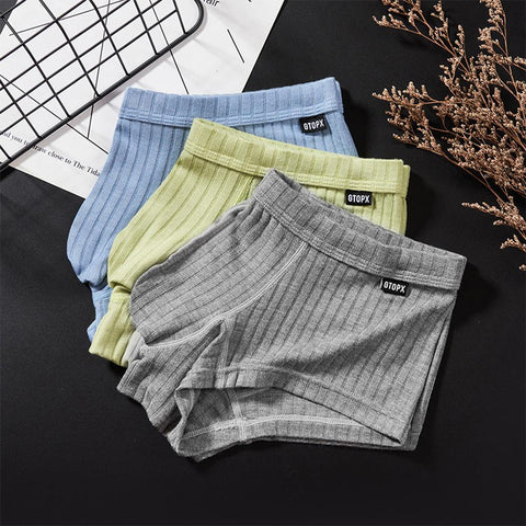 Waist Sweat Breathable Shorts Peni Enhancing Pouch Panties New Striped-MF01617-Veeddydropshipping