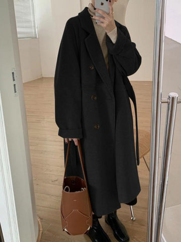 Women Clothing Plus Cotton Thickened Woolen Coat-Veeddydropshipping