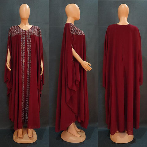 Women Dashiki African Clothing Dresses-WF01508-Veeddydropshipping