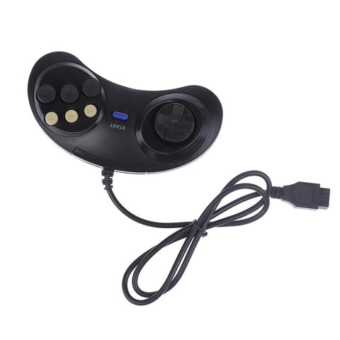 Classic Wired 6 Buttons Joypad Handle Game Controller For SEGA MD2 Mega Drive-CE01366-Veeddydropshipping