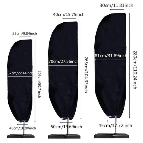 Umbrella Patio Waterproof Market Parasol Covers-HA00987-Veeddydropshipping