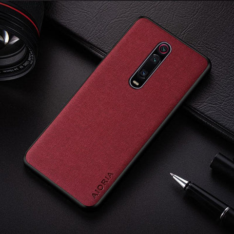 Case For Xiaomi mi 9T mi9T mi 10T mi10T Pro funda coque Simple Design Textile Leather Phone Cover-PA00329-Veeddydropshipping