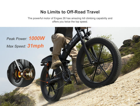 Electric Bicycle 26Inch 1000W 48V 19AH Folding Lithium Battery Bike Full -OS01112-Veeddydropshipping