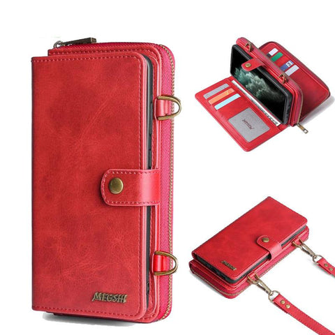 FLOVEME Wallet Phone Case For iPhone 13 14 Pro Max Wallet Zipper Leather Bag For 14 Max 13-PA00625-Veeddydropshipping