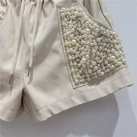 European Style black Shorts Women-WF00671-Veeddydropshipping