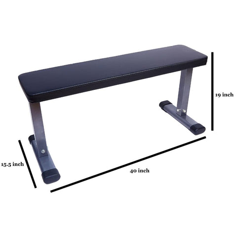 Foldable Utility Weight Bench, Flat, 600-Pound Capacity-OS01477-Veeddydropshipping