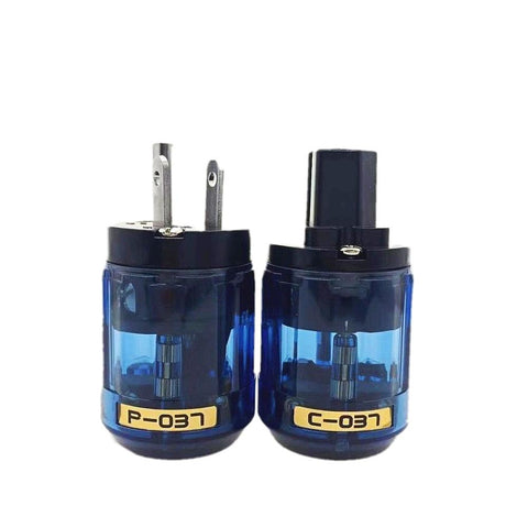 Oyaide C-037 P-037 US Power Plug Rhodium Plated  IEC Audio Connector -CE00248-Veeddydropshipping