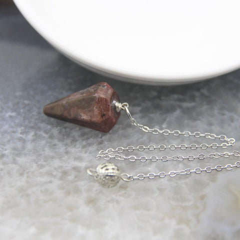 Quartz Healing Pendulum,Spiritual Small Size Necklace Jewelry-JW01180-Veeddydropshipping
