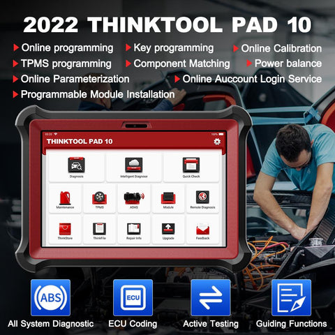 THINKCAR ThinkTool Pad 10 OBD2 Scanner Thinktool Master Diagnostic-AM00320-Veeddydropshipping