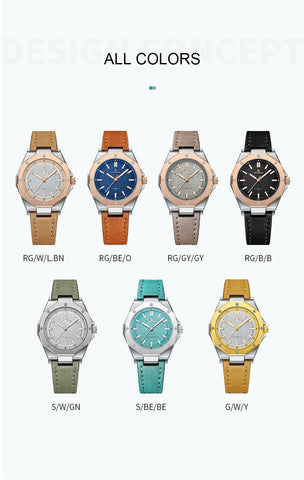 Quartz Leather Bracelet Luxury Women Simple Popular Lady Watch -JW00936-Veeddydropshipping