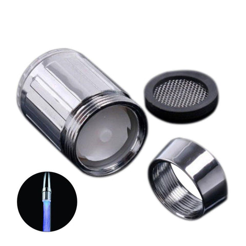 LED Temperature Sensitive 3-Color Light-up Faucet Kitchen Bathroom -CE00601-Veeddydropshipping