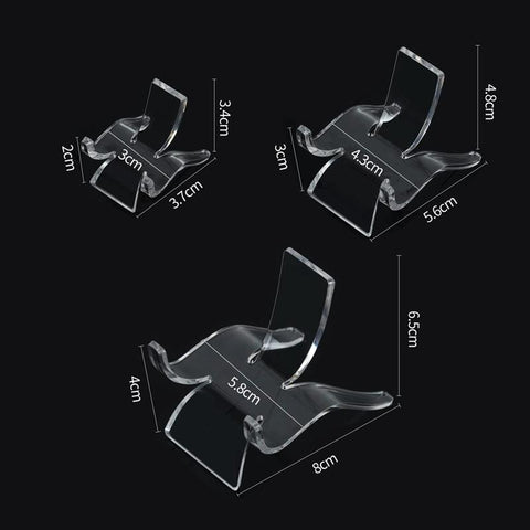 Rock Display Stand Clear Display Easel Stands Pedestal-HA00882-Veeddydropshipping