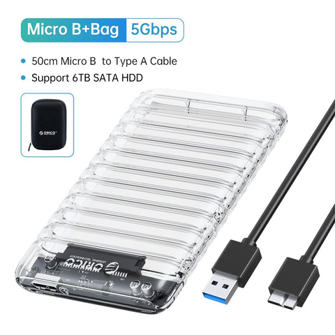 Transparent Case  External Hard Drive Case-CO00935-Veeddydropshipping