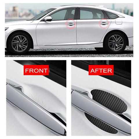 6Color 4Pcs Car Door Sticker Carbon Fiber Scratches Resistant Cover-AM00091-Veeddydropshipping