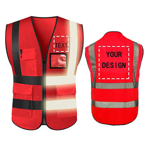 Safety Vest with Reflective Strips -CO00685-Veeddydropshipping