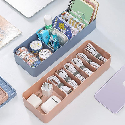 Cable Cord Organizer Storage Box Dustproof Power Wire Manager Box Desktop Chargers Data Cable-PA00871-Veeddydropshipping