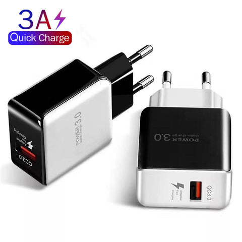 Quick Charge 3.0 USB Charger Universal QC 3.0 18W Fast Charging Adapter Wall Mobile Phone-PA00057-Veeddydropshipping